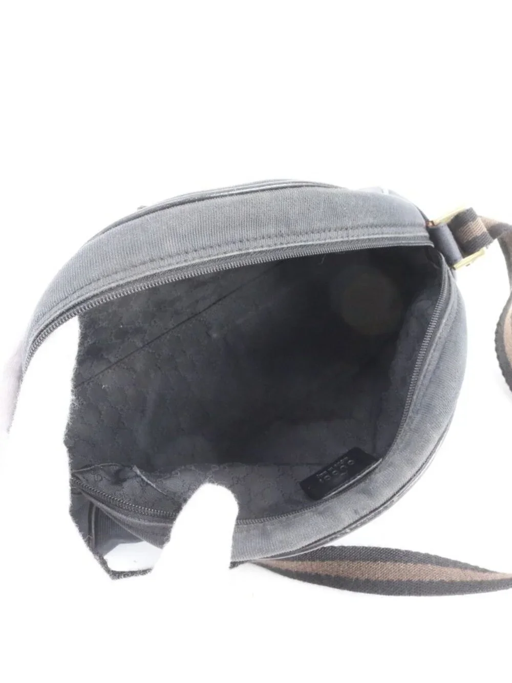 Gucci Leather Canvas Shoulder Bag Hand